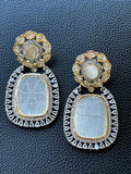 White moonstone Long danglers
