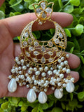Tayani kundan style long chandballi design