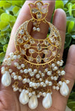 Tayani kundan style long chandballi design