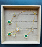 Hasli Kundan Polki Emerald set