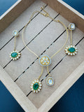 Hasli Kundan Polki Emerald set