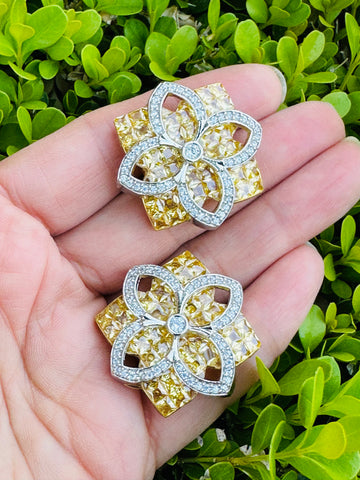 Citrine shine earrings