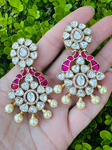 Ruby Peacock Jhumkas