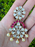 Ruby Peacock Jhumkas
