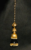 BLACK & GOLD Jhumkas