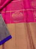 Magenta & Purple Silk Saree