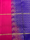 Magenta & Purple Silk Saree