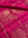 Magenta & Purple Silk Saree