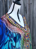 DEEP SEA, Short Kaftan, Free shipping in Australia