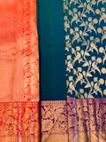 Bird design dual tone silk Saree