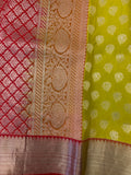 Light Mehndi green BROCADE silk Saree