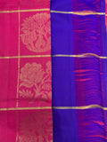 Magenta & Purple Silk Saree