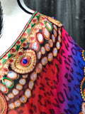 ORNATE PAISLEY, Short Kaftan, Free shipping in Australia)