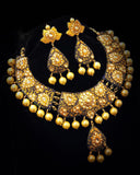 MEENAKARI Black & Gold Reversible SET