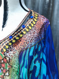 DEEP SEA, Short Kaftan, Free shipping in Australia