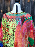 NEON TINTS, Short Kaftan ✈️ FREE Shipping in Australia!