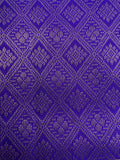 Magenta & Purple Silk Saree