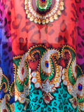 ORNATE PAISLEY, Short Kaftan, Free shipping in Australia)