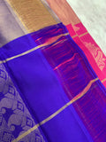 Magenta & Purple Silk Saree