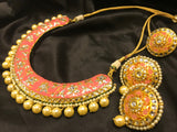 MEENAKARI Red & DARK PINK Reversible HASLI