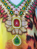 FLAMBOYANT LIME, Short Kaftan ✈️FREE shipping in Australia