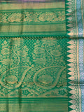 Purple & Green SILK Saree