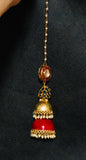 COLOUR POP Jhumkas- Red & Green  combo