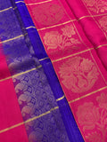 Magenta & Purple Silk Saree