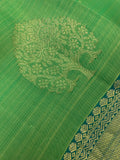Sea green peacock blue dual tone silk Saree