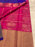 Magenta & Purple Silk Saree