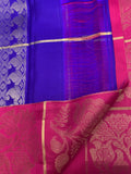 Magenta & Purple Silk Saree