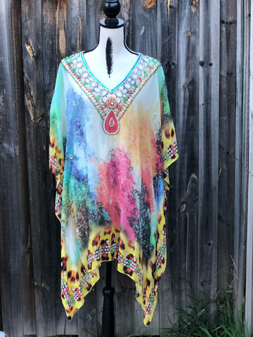 BERRY HONEYCOMB, Short Kaftan➡️ DISCOUNT➡️ 35% OFF ➕ FREE shipping in Australia