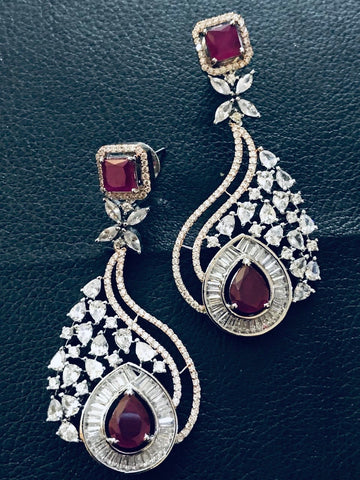 RUBY & DIAMOND replica Danglers
