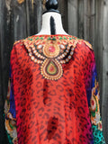 ORNATE PAISLEY, Short Kaftan, Free shipping in Australia)