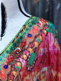 NEON TINTS, Short Kaftan ✈️ FREE Shipping in Australia!