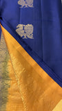 Samudrika silk Saree in royal blue & mustard combo