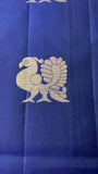 Samudrika silk Saree in royal blue & mustard combo