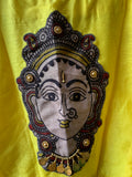 Yellow Linen Saree Jamdani weave