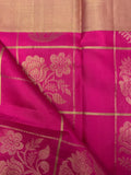 Magenta & Purple Silk Saree