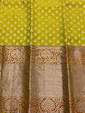 Light Mehndi green BROCADE silk Saree