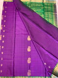 Purple & Green SILK Saree